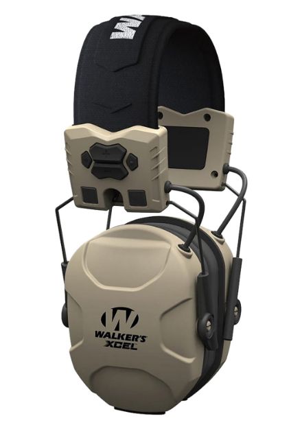 Picture of Walker's GWPXSEM XCEL 100 Advanced Digital Muff 26 dB Over the Head Gray/Black Polymer