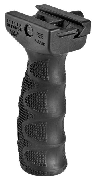 Picture of FAB Defense FXREGB REG Ergonomic Rubberized Tactical Foregrip w/Waterproof Storage Compartment Black Latex & Reinforced Polymer