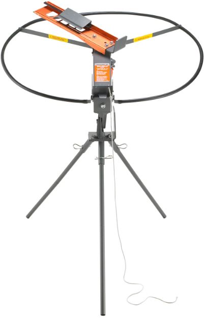 Picture of Champion Targets 40906 SKYBird 3/4 Cock Trap w/Tri-Pod Stand Silver Manual Cocking Single