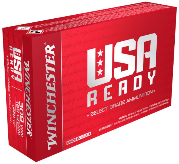 Picture of Winchester Ammo RED308 USA Ready  308Win 168gr Open Tip Range 20 Per Box/10 Case