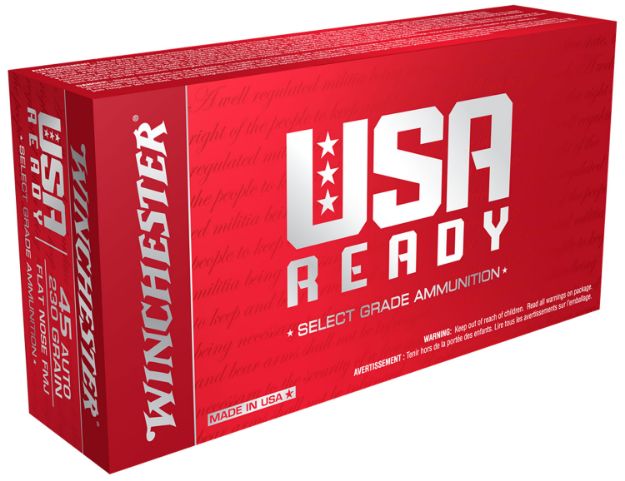 Picture of Winchester Ammo RED45 USA Ready 45ACP 230gr Full Metal Jacket Flat Nose 50 Per Box/10 Case