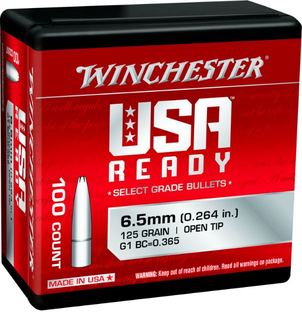 Picture of Winchester Ammo WBR65125 Centerfire Rifle  6.5Creedmoor 125gr Open Tip 100 Per Box/10 Case