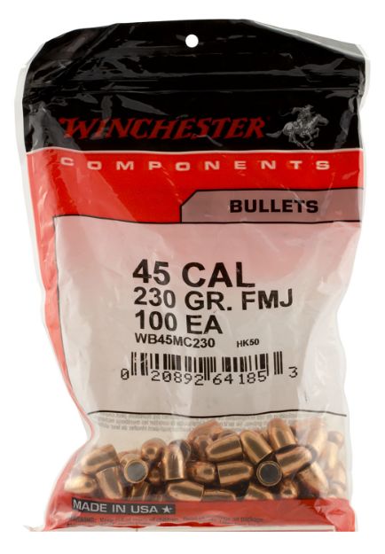 Picture of Winchester Ammo WBR45230 Centerfire Handgun  45Cal 230gr Full Metal Jacket Truncated Cone 500 Per Box/3 Case