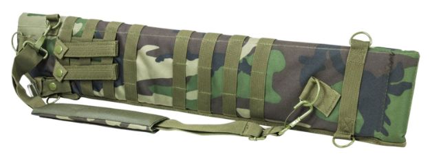 Picture of NcStar CVSCB2917WC VISM Shotgun Scabbard Woodland Camo 600D PVC 29"- 34.75"