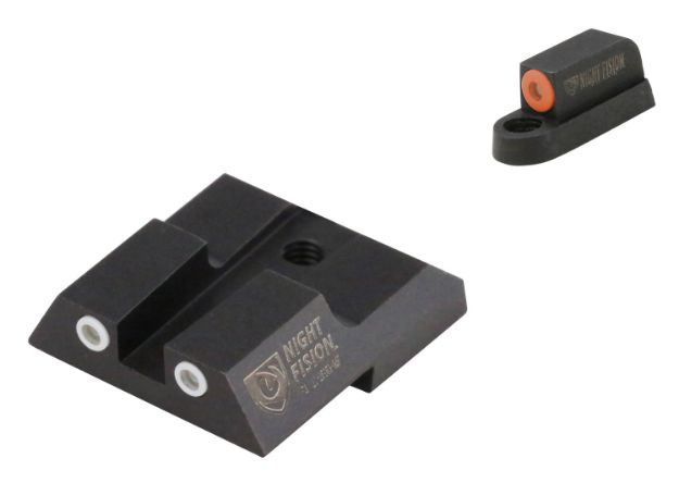 Picture of Night Fision CZU076003OGWG Tritium Night Sights For CZ-USA  Green Tritium Orange Outline Front Sight-Green Tritium White Outline Rear Sight CZ P-07/P-09