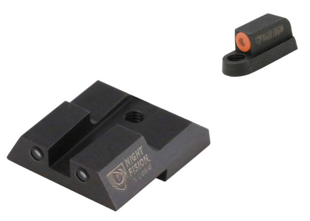 Picture of Night Fision CZU076003OGZG Tritium Night Sights For CZ-USA  Green Tritium Orange Outline Front Sight-Green Tritium Black Outline Rear Sight CZ P-07/P-09