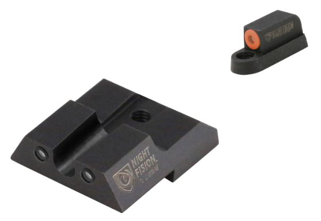 Picture of Night Fision CZU076007OGZG Tritium Night Sights For CZ-USA  Green Tritium Orange Outline Front Sight-Green Tritium Black Outline Rear Sight CZ P-07/P-09