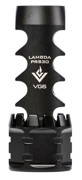 Picture of VG6 Precision APVG100029AR1 LAMBDA  Black Nitride 17-4 Stainless Steel with 5/8"-24 tpi & 2.95" OAL for Multi-Caliber M5 Platform (30 Cal-300 Win Mag Compatible)