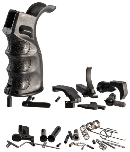 Picture of TacFire LPK02B308 AR-10 Lower Parts Kit  308 Win Black PGAR-B Pistol Grip Grip