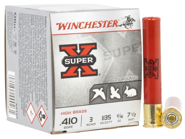 Picture of Winchester Ammo X4137 Super X Heavy Game Load High Brass 410Gauge 3" 11/16oz 7.5Shot 25 Per Box/10 Case