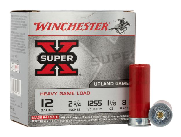 Picture of Winchester Ammo XU12H8 Super X Heavy Game Load 12Gauge 2.75" 1 1/8oz 8Shot 25 Per Box/10 Case