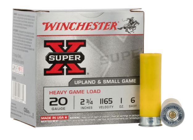 Picture of Winchester Ammo XU20H6 Super X Heavy Game Load 20Gauge 2.75" 1oz 6Shot 25 Per Box/10 Case