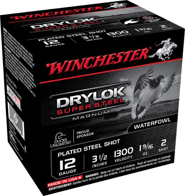 Picture of Winchester Ammo XSM12L2 Drylok Super Steel Magnum 12Gauge 3.50" 1 9/16oz 2Shot 25 Per Box/10 Case