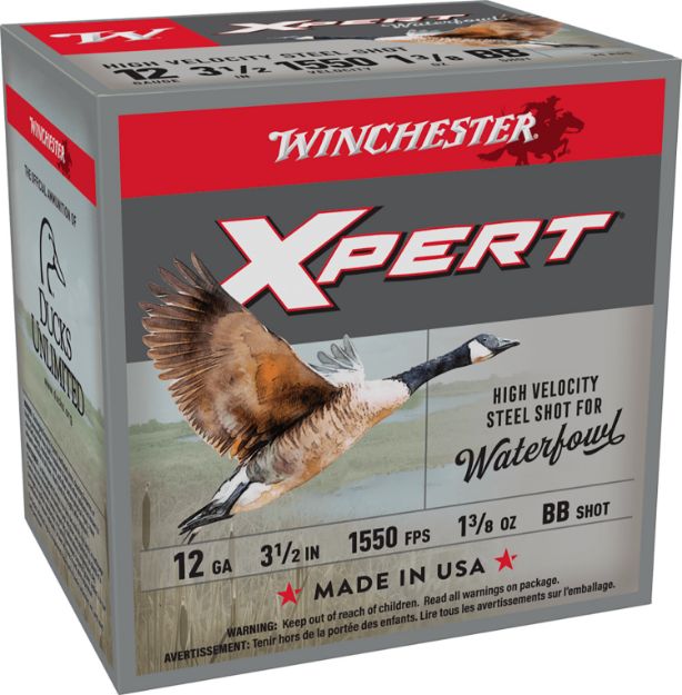 Picture of Winchester Ammo WEX12LBB Super X Xpert High Velocity 12Gauge 3.50" 1 3/8oz BBShot 25 Per Box/10 Case