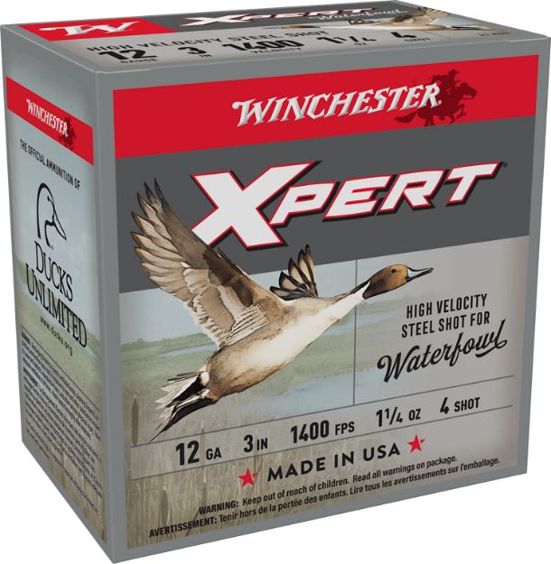 Picture of Winchester Ammo WEX123H4 Super X Xpert High Velocity 12Gauge 3" 1 1/4oz 4Shot 25 Per Box/10 Case