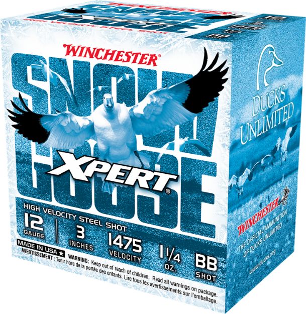 Picture of Winchester Ammo WXS123BB Xpert Snow Goose High Velocity 12Gauge 3" 1 1/4oz BBShot 25 Per Box/10 Case