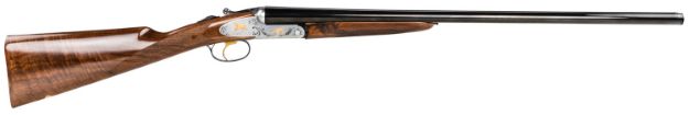 Picture of F.A.I.R. FRISPRDL1628 Iside De Luxe Prestige 16 Gauge 2rd 2.75" 28" Blued Barrel, Steel Receiver w/Silver Engraved Metal Finish, Walnut Stock, Gold Trigger