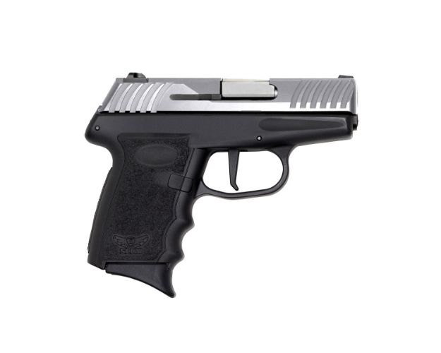 Picture of SCCY Industries DVG1TTBK DVG-1  9mm Luger 10+1 3.10" Quadlock Barrel/Stainless Steel Serrated Slide/Black Polymer Frame/Black Finger Grooved Polymer Grips Right Hand