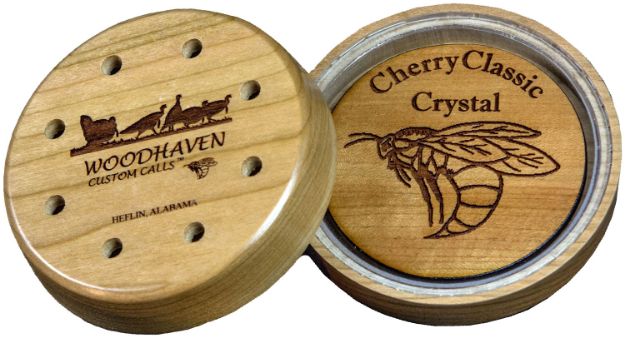 Picture of Woodhaven WH055 Cherry Classic  Friction Call Attracts Turkeys Natural Crystal/Wood