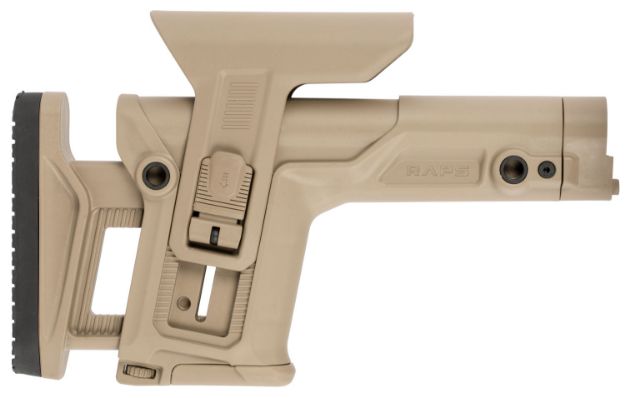 Picture of FAB Defense FXRAPST RAPS Rapid Adjustment Precision Stock Integrated Cheek-Rest & Adjustable LOP Ambidextrous 1Latch System Flat Dark Earth Polymer