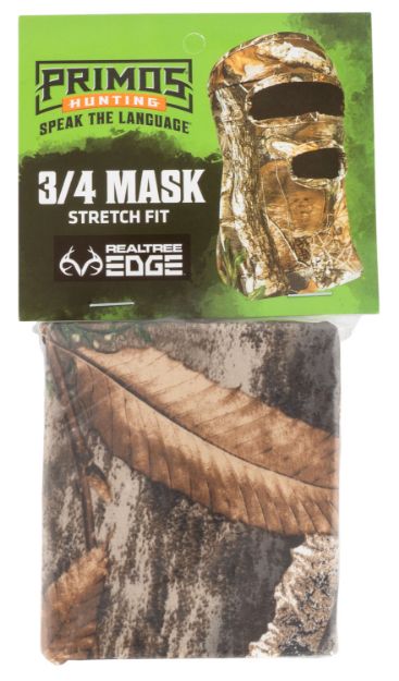 Picture of Primos PS6668 Stretch Fit  Realtree Edge Neoprene 3/4 Face Mask OSFA