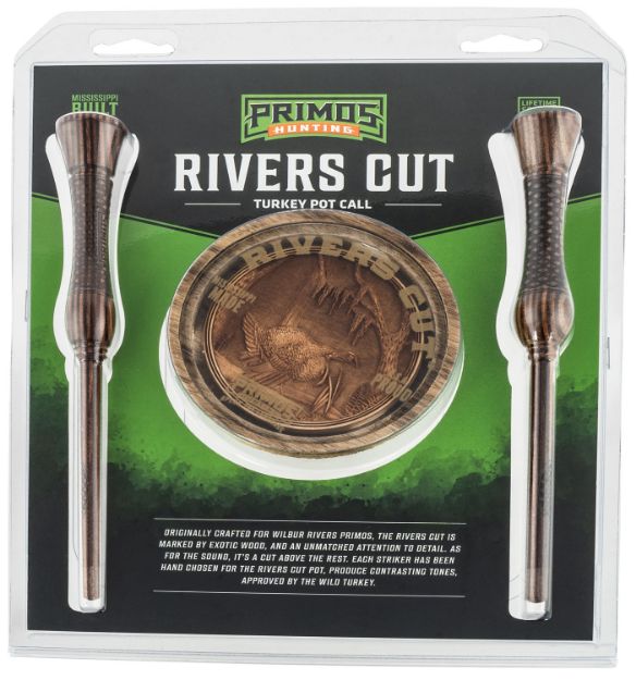 Picture of Primos PS2921 Rivers Cut  Friction Call Turkey Sounds Brown Hardwood