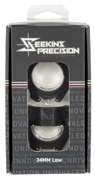 Picture of Seekins Precision 0010630002 Scope Rings  Matte Black 34mm Low