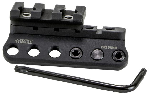 Picture of BCM 1913LMKM BCMGunfighter Modular Mount 1913 Picatinny Rail/KeyMod Black Aluminum