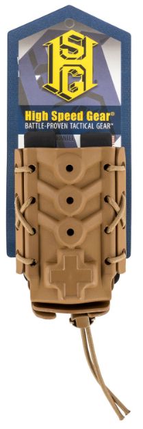 Picture of High Speed Gear 11TQK0CB Tourniquet TACO  Coyote Brown Kydex, 2" Belt Clip/MOLLE U-Mount, Compatible w/ Most Tourniquets