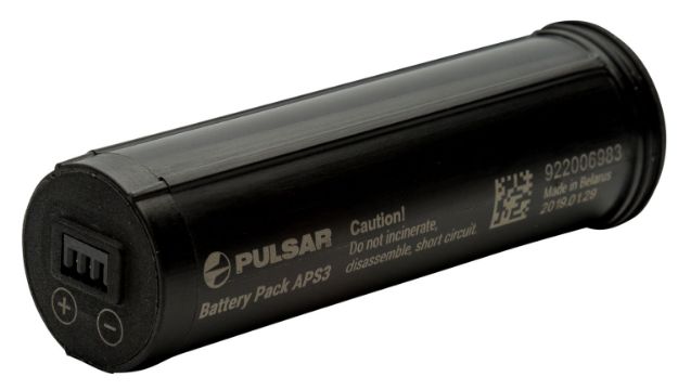 Picture of Pulsar PL79161 APS 3 Battery Pack Black 3.6 Volts 3,200 mAh Fits Thermion/Digex/Digex IR