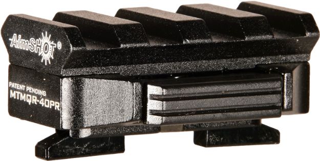 Picture of AimShot MTMQR40PR M-LOK Adapter  Quick Release Black Anodized Aluminum, Picatinny Rail Mount