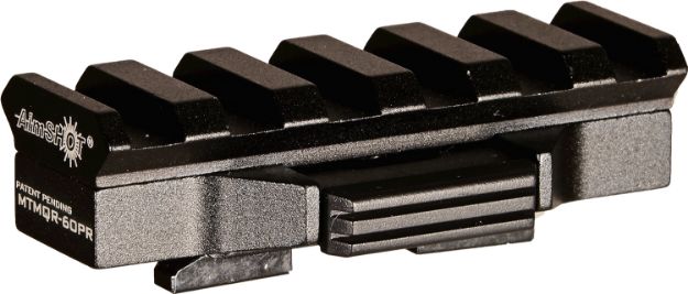 Picture of AimShot MTMQR60PR Quick Release M-Lok Adapter Picatinny Rail  Black Anodized