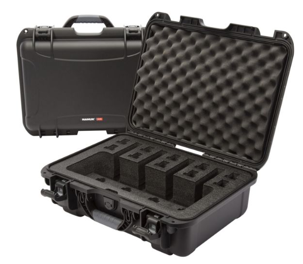 Picture of Nanuk 9254UP1 925 4 UP Pistol Case Waterproof Black Resin w/ Closed-Cell Foam Padding 17" L x 11.80" W x 6.40" H Interior Dimensions