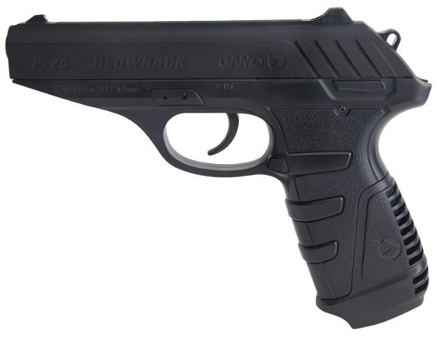 Picture of Gamo 611138054 P-25 Blowback Air Pistol CO2 177 16+1 Black Textured Polymer Grips