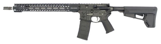 Picture of Stag Arms STAG15010611 Stag 15 3Gun Elite 5.56x45mm NATO 18" 30+1 Black Hard Coat Anodized Rec Black Adjustable Magpul SL-S Stock Black Magpul MOE Grip Left Hand