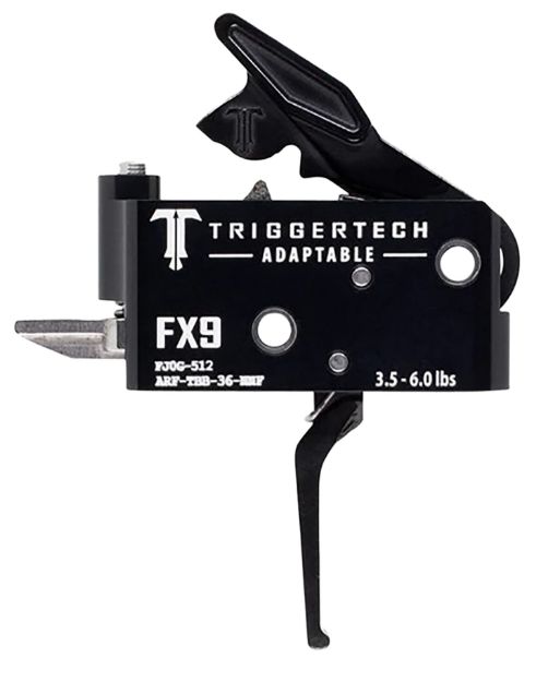 Picture of TriggerTech ARFTBB36NNF Adaptable  Two-Stage Flat Trigger with 3.50-6 lbs Draw Weight & Black PVD Finish for FN FX9