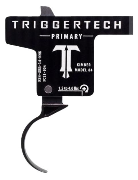 Picture of TriggerTech K84SBB14NNK Primary  Single-Stage Curved Trigger with 1.50-4 lbs Draw Weight & Black PVD Finish for Kimber M84