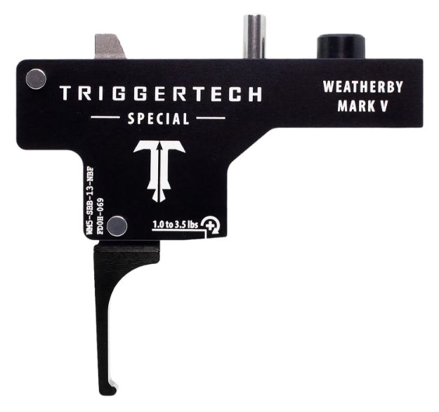 Picture of TriggerTech WM5SBB13NBF Special  Single-Stage Flat Trigger with 1-3.50 lbs Draw Weight & Black PVD Finish for Weatherby Mark V