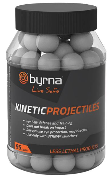 Picture of Byrna Technologies SP68302 Home Defense Kinetic  95ct Gray Compatible w/ Byrna Launchers