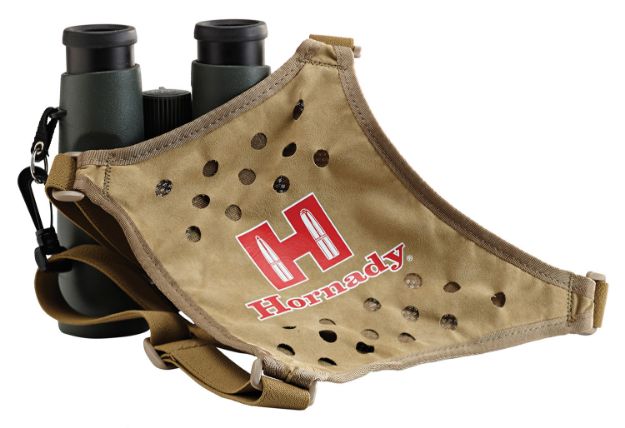 Picture of Hornady 99121 Binocular Harness  Tan Red Logo Elastic Straps