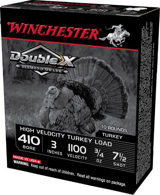 Picture of Winchester Ammo STH4137 Double X Diamond Grade 410Gauge 3" 3/4oz 7.5Shot 10 Per Box/10 Case for Turkey