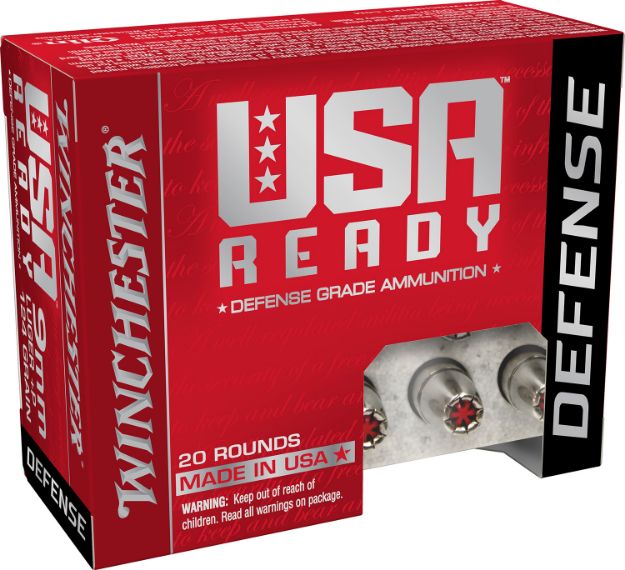 Picture of Winchester Ammo RED9HP USA Ready 9mmLuger 124gr Hollow Point 20 Per Box/10 Case