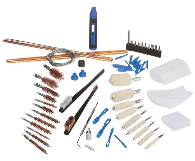 Picture of DAC 38296 Super Deluxe Universal Gun Cleaning Kit Multi-Caliber/62 Pieces Silver