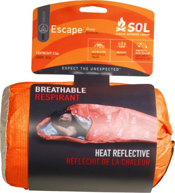 Picture of Survive Outdoors Longer 01401228 SOL Bivvy Warmth Waterproof Orange