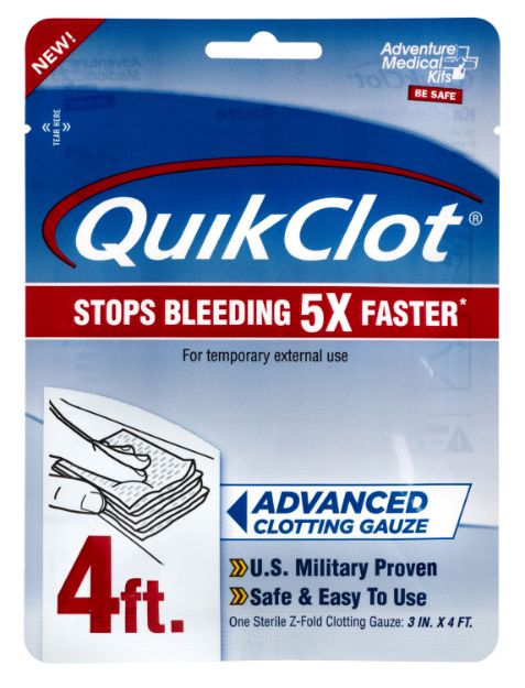 Picture of Adventure Medical Kits 50200026 QuikClot  Stop Bleeding White 3" x 48" Clotting Gauze