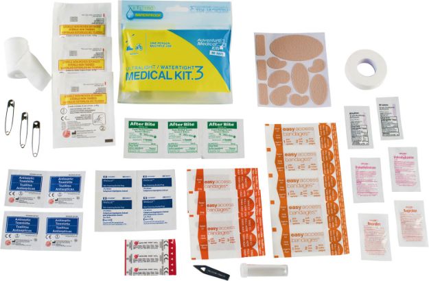 Picture of Adventure Medical Kits 01250297 Ultralight / Watertight #3 Medical Kit Treats Injuries/Illnesses Waterproof White