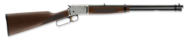 Picture of Browning 024108102 BL-22 Grade II 22 Short, 22 Long or 22 LR Caliber with 15+1 Capacity, 20" Polished Blued Barrel, Satin Nickel Metal Finish & Satin Walnut Stock Right Hand (Full Size)