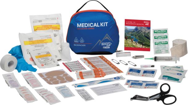 Picture of Adventure Medical Kits 01001003 Mountain Backpacker Medical Kit Treats Injuries/Illnesses Water Resistant Blue