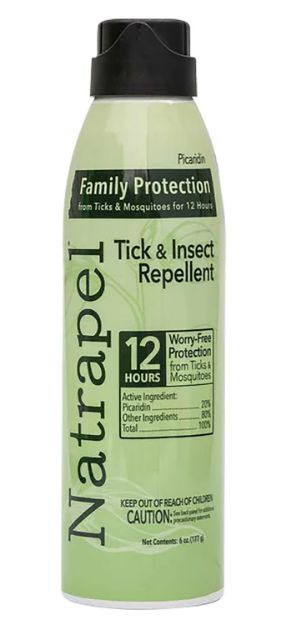 Picture of Natrapel 00066878 Picaridin Insect Repellent 6 oz Aerosol Repels Ticks & Biting Insects Effective Up to 12 hrs