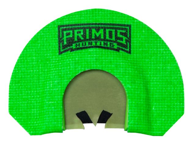 Picture of Primos PS1264 The Karen  Diaphragm Call Triple Reed Turkey Hen Sounds Attracts Turkey Green Plastic